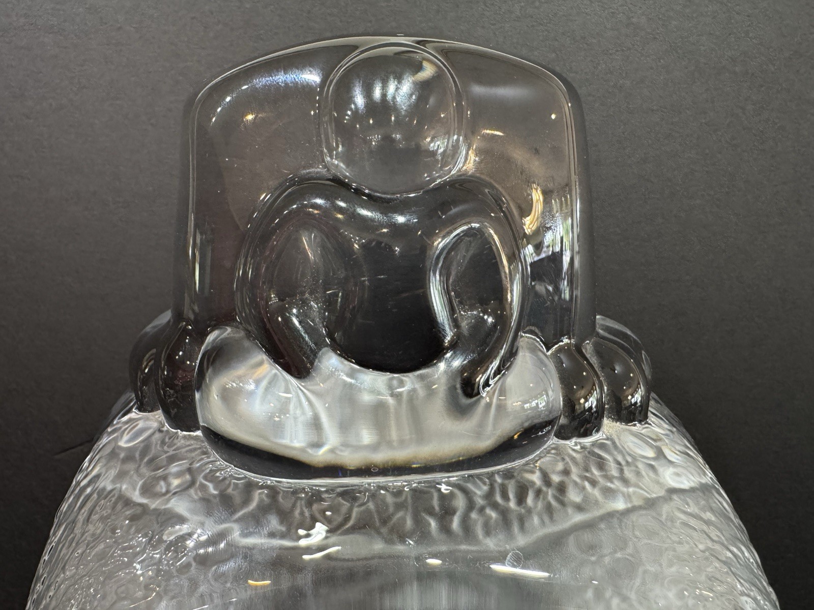 Rare Daum Crystal Ltd. Edition ((197/300) 14” Buddha Head By Roy Adzak Excellent