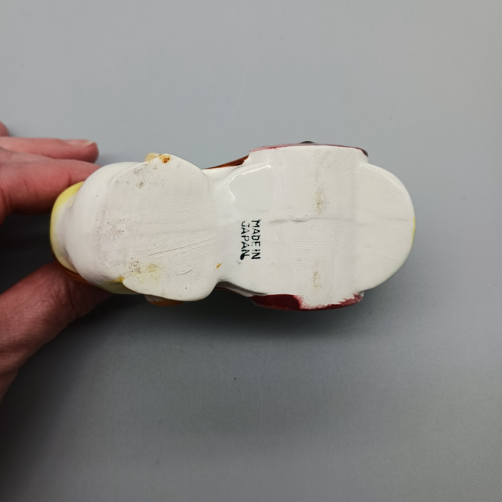 Vintage Small Ceramic Planter Duck Pulling Cart Unmarked 4.875″ x 3″ x 2.875″