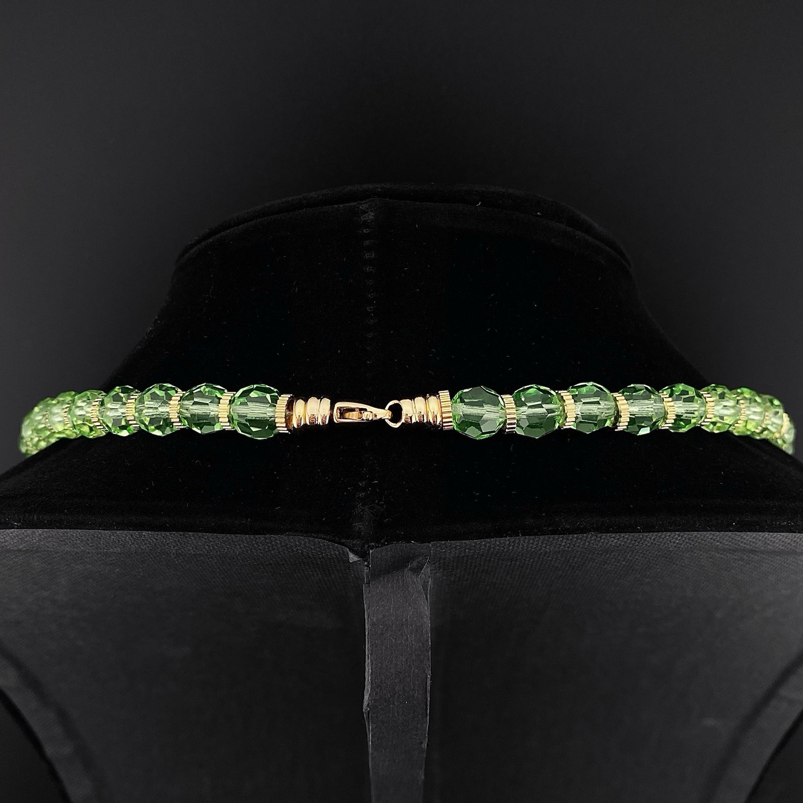 Uranium Crystal Necklace High End Luxury Green Glass Professionally Made In USA