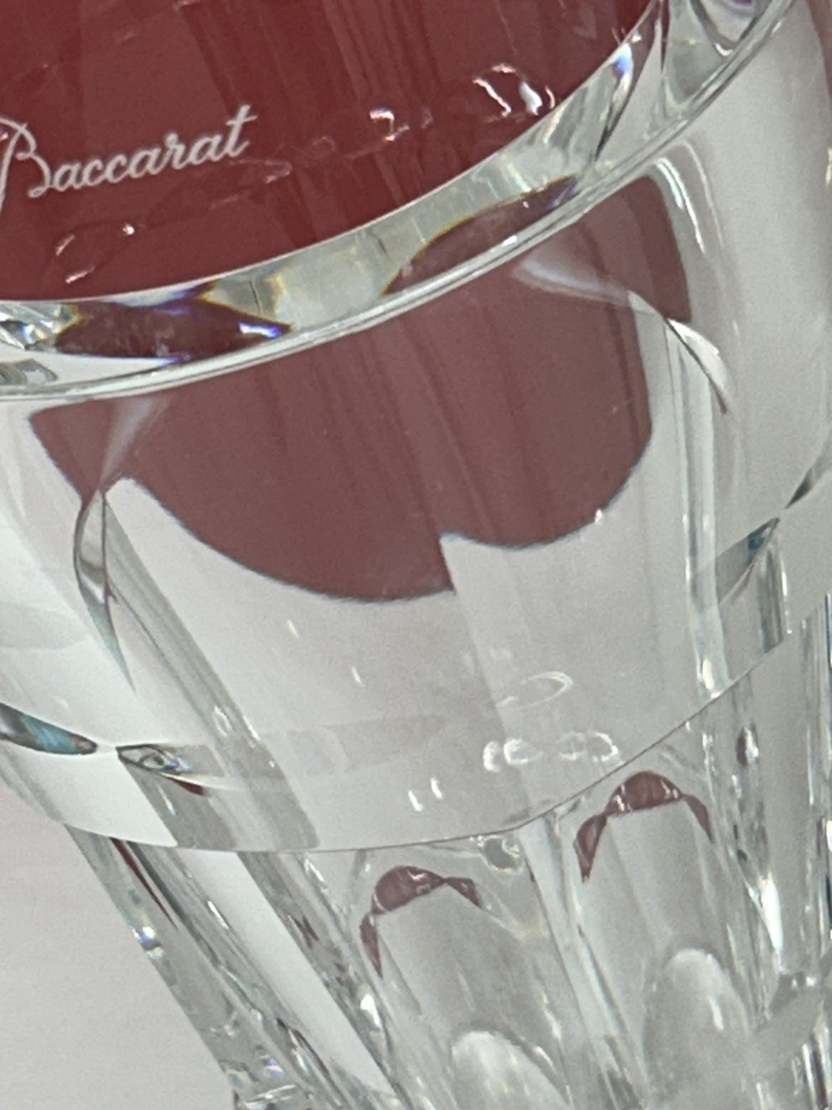 Baccarat Abysse Clear Crystal Flower Vase 8″ with Box