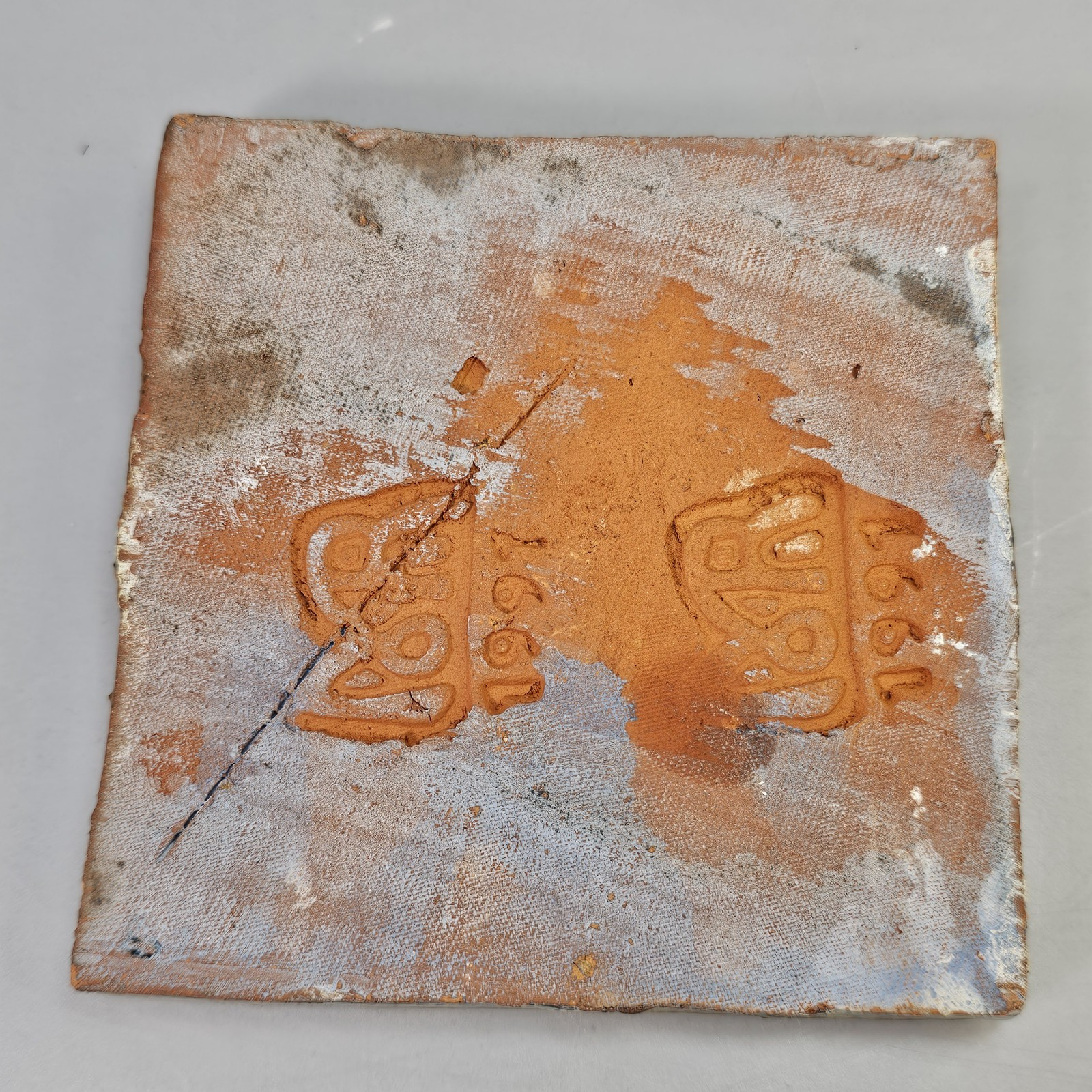 Moravian Pottery Tile Works 1991 Creation God Adam Eve Biblical Vintage