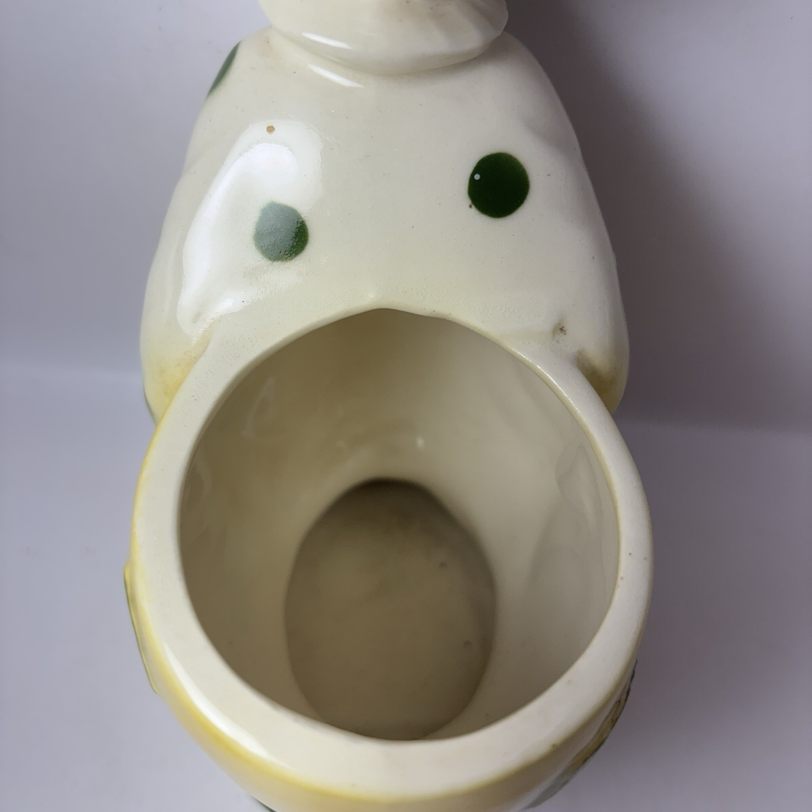 Vintage Royal Copley Vintage Clown Ceramic Planter – Yellow & Green
