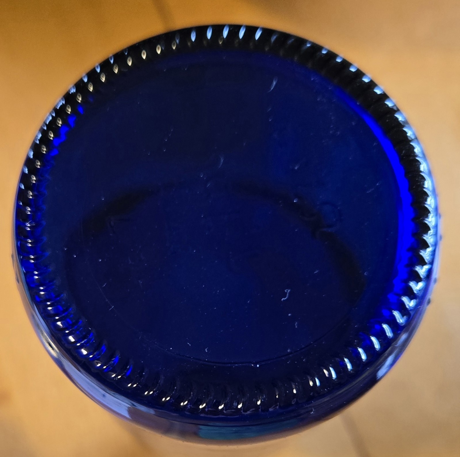 Vintage Cobalt Blue Glass Bottle 12″ Tall 0.75 Liters