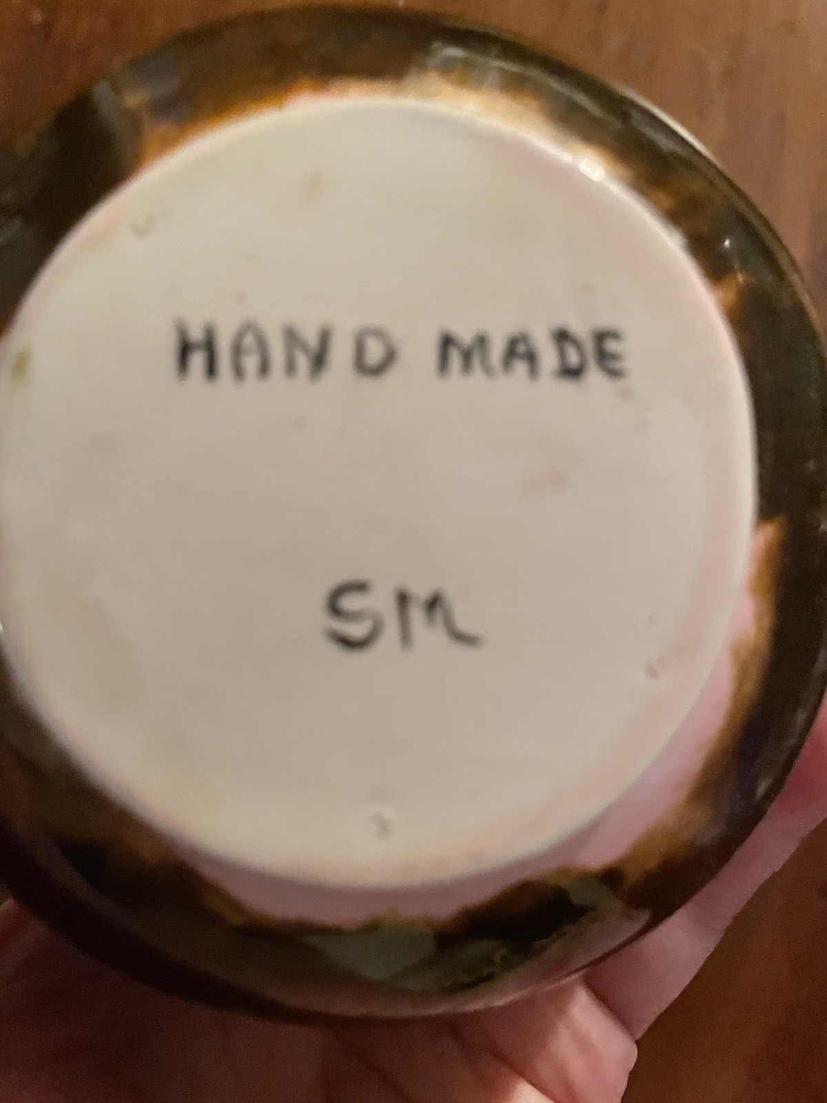 Mid century Little Vase Syrup , Honey Or Flowers Etc