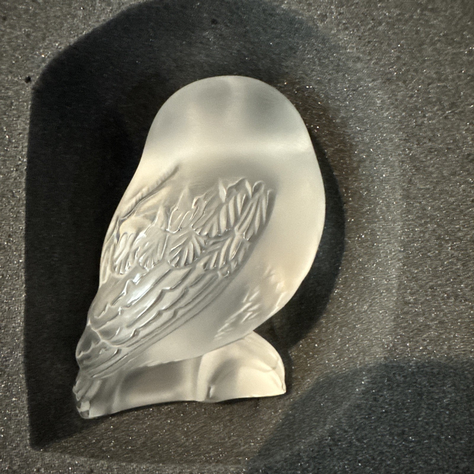 Lalique Clear Crystal Shivers Owl Figure Sculpture Brand New