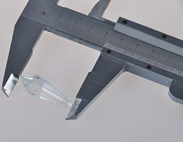50pcs 38mm Crystal Icicle Pendant Chandelier Prisms Drops Lamp Candle Clear