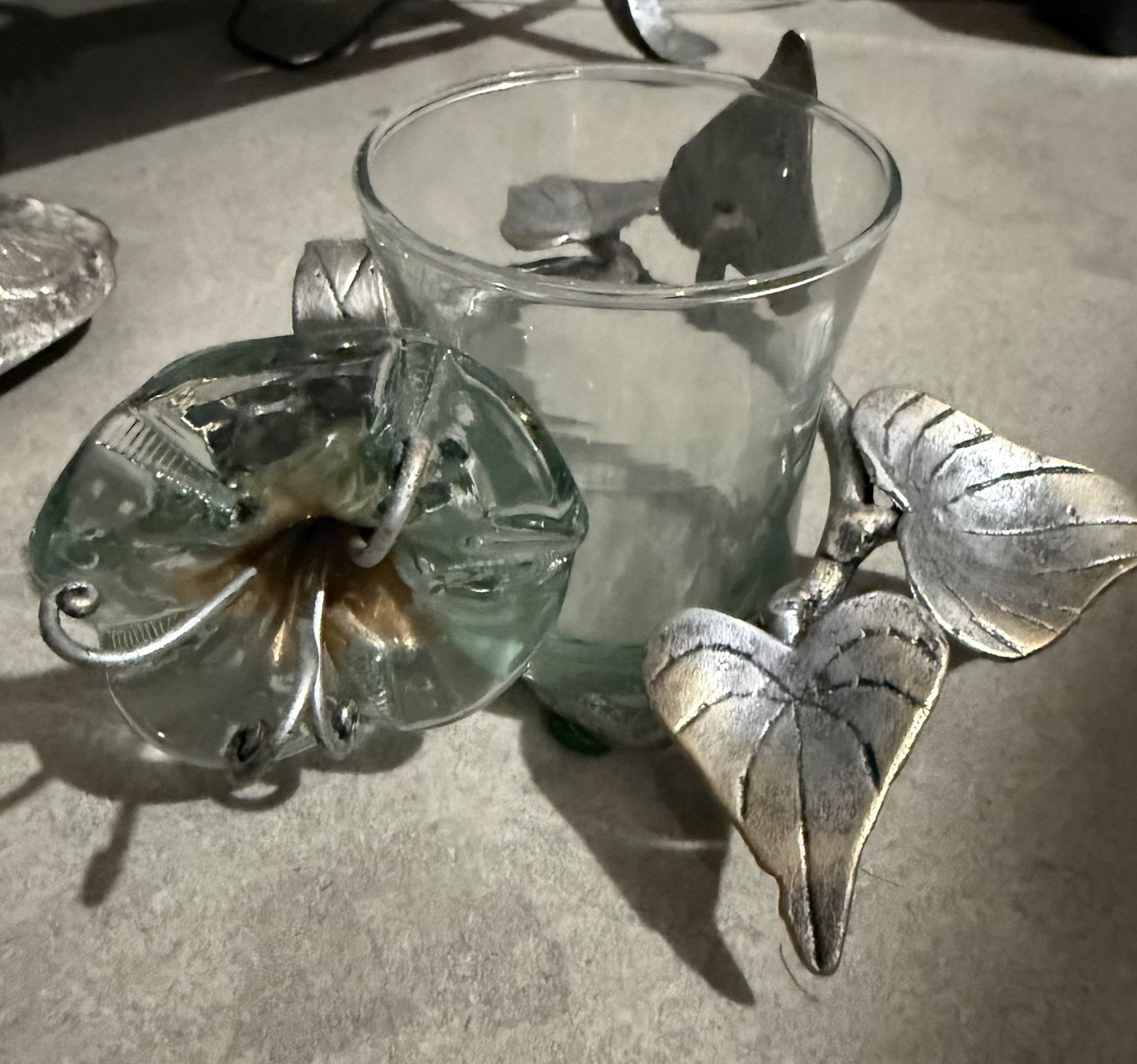 Janice Minor Neiman Marcus glass candle Votive Holder.