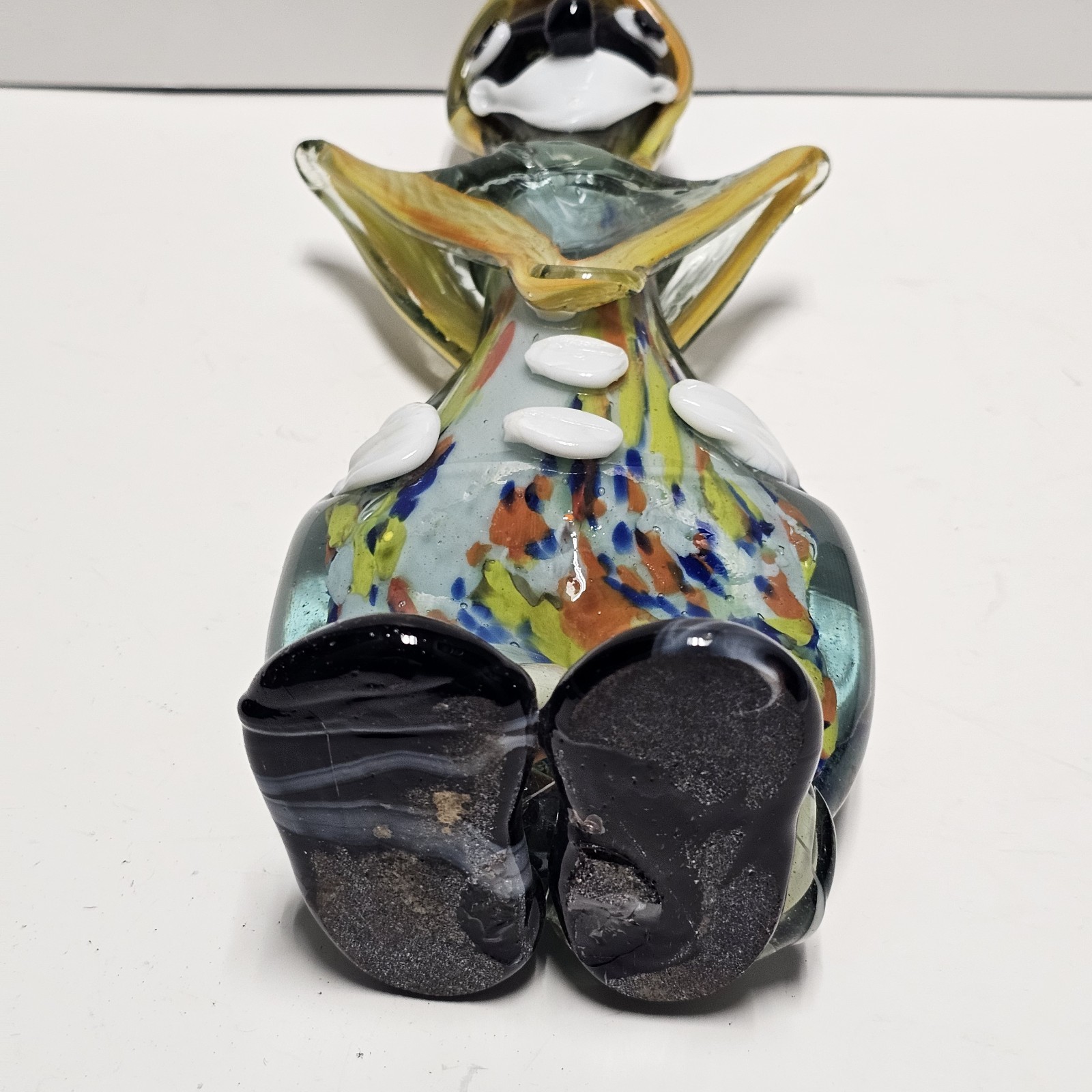 Vintage Murano Circus Clown Hand Blown Art Glass Figurine Sculpture 13″ Tall