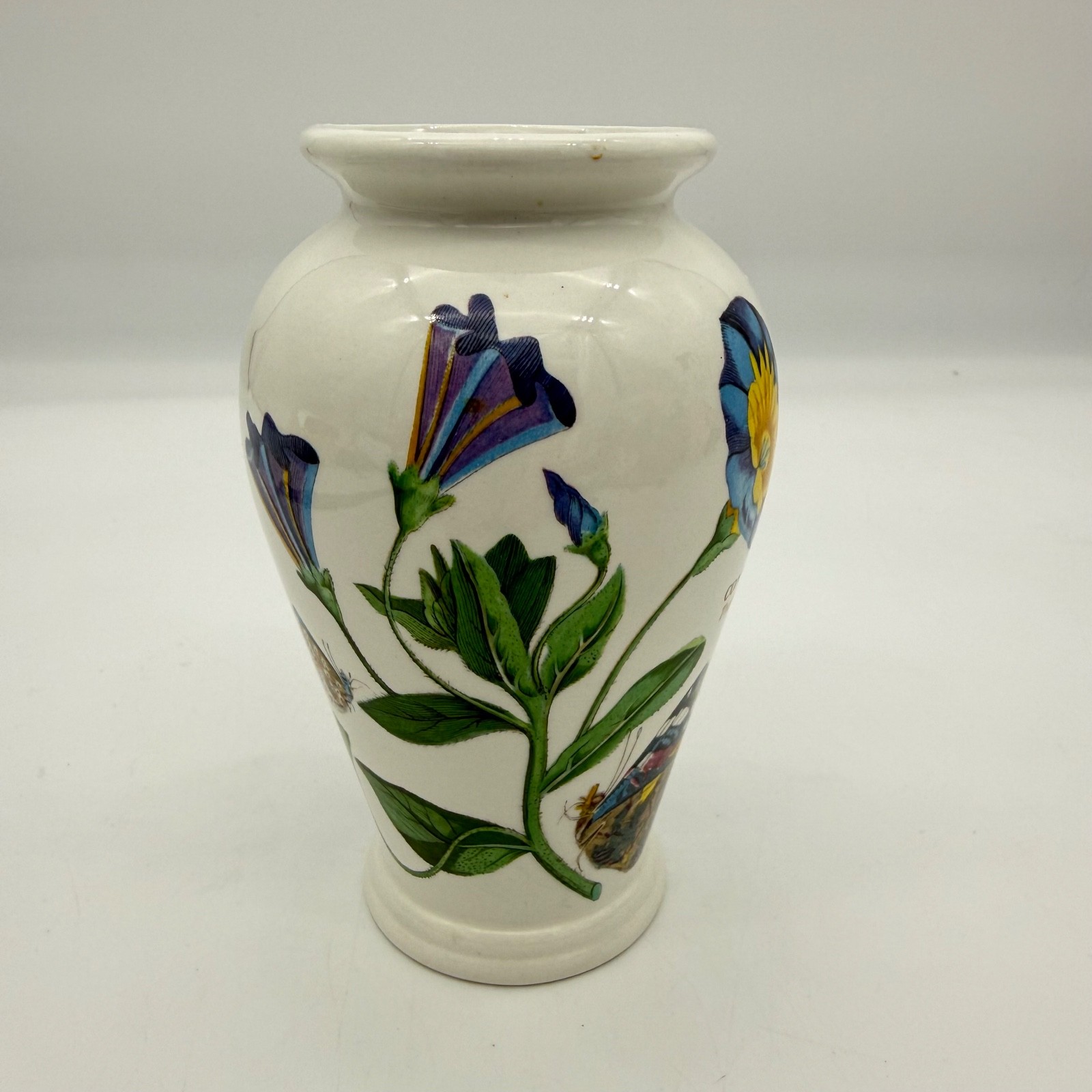 Portmeirion Botanic Garden Vase Convolvulus Trailing Bindweed 5.25″ VTG England