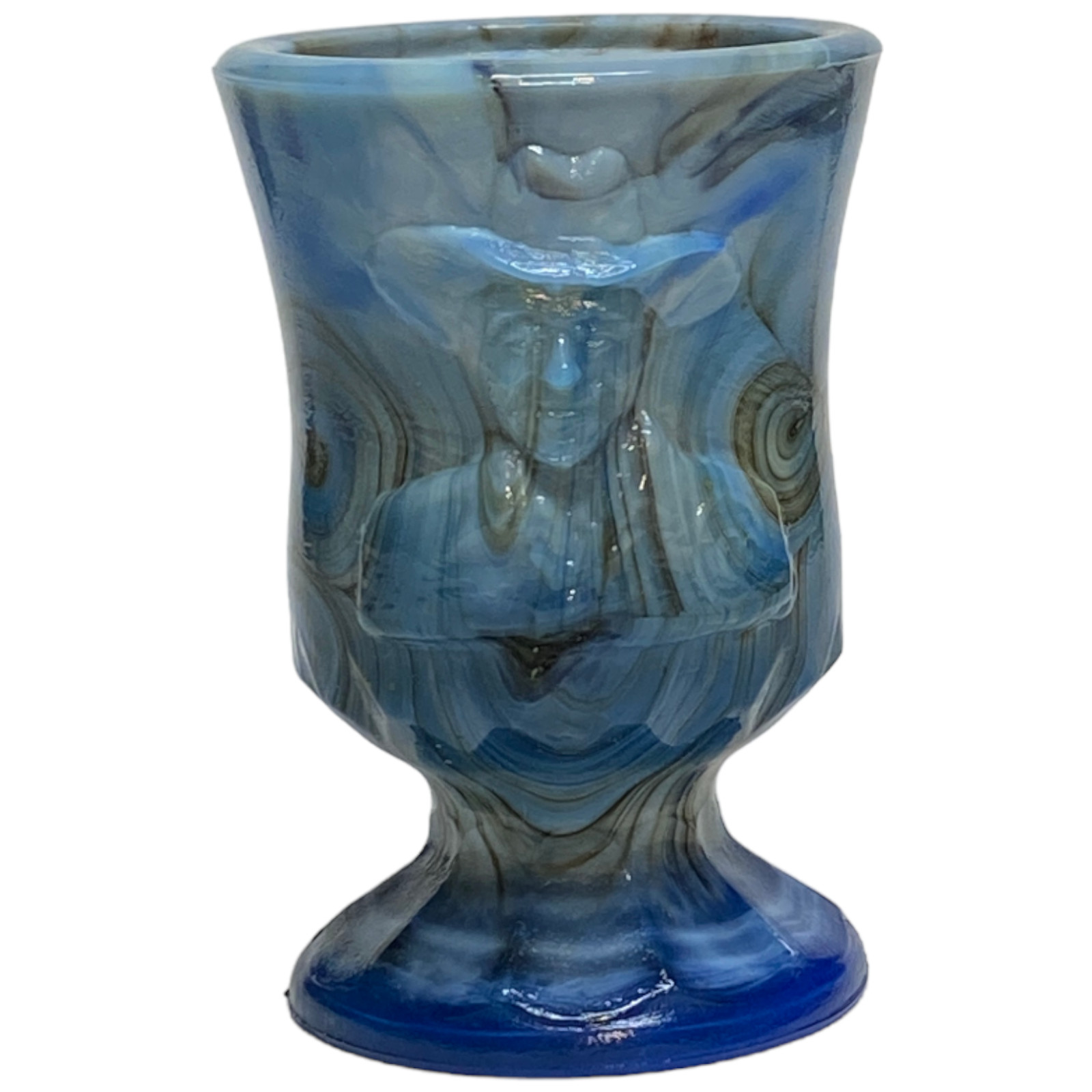 Boyd Glass Hopalong Cassidy Toothpick Holder 1999 Fantasia Swirl 346 0f 1000