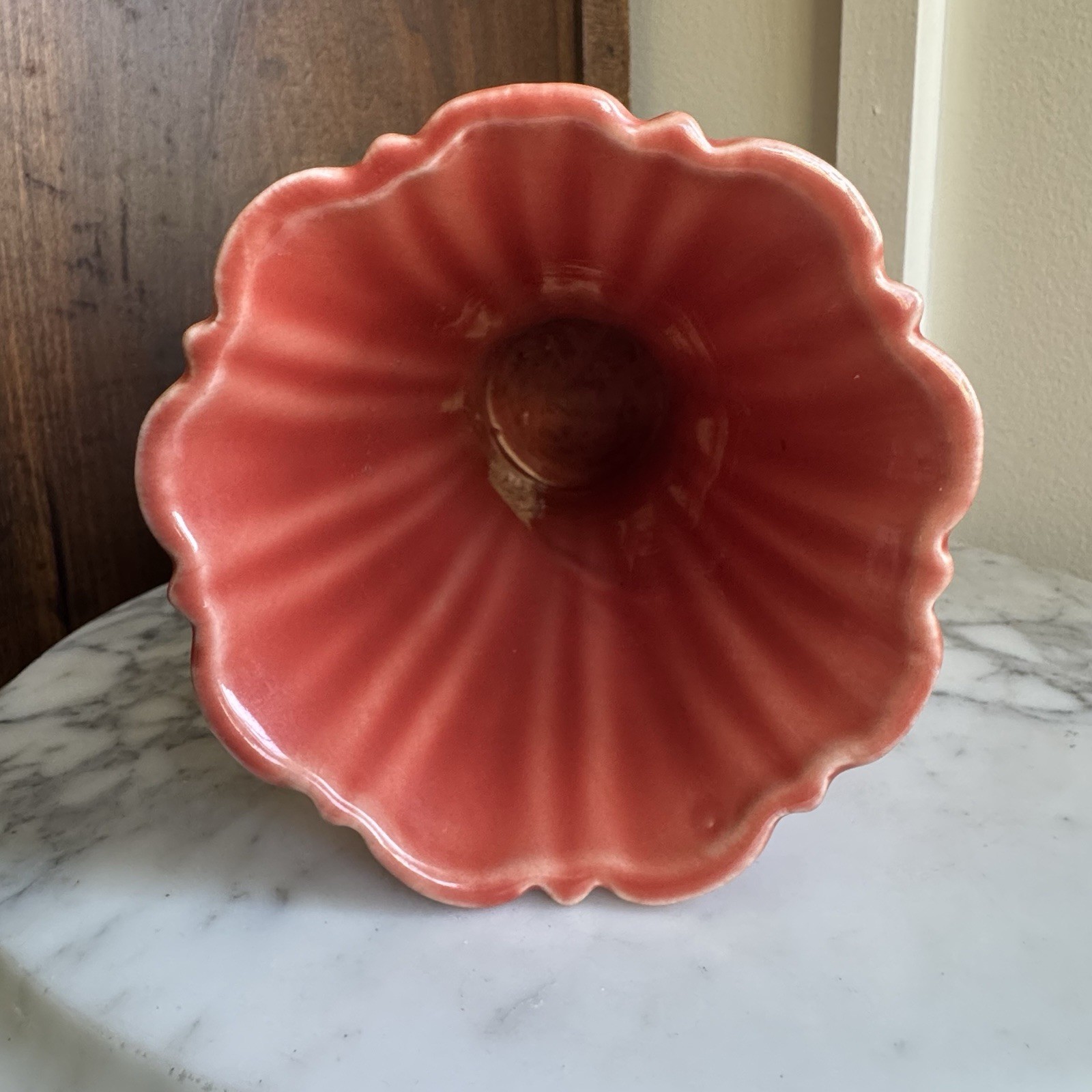 Fiesta 9.5″ Flower Vase in Persimmon | Fiestaware Salmon Flared Bud Display