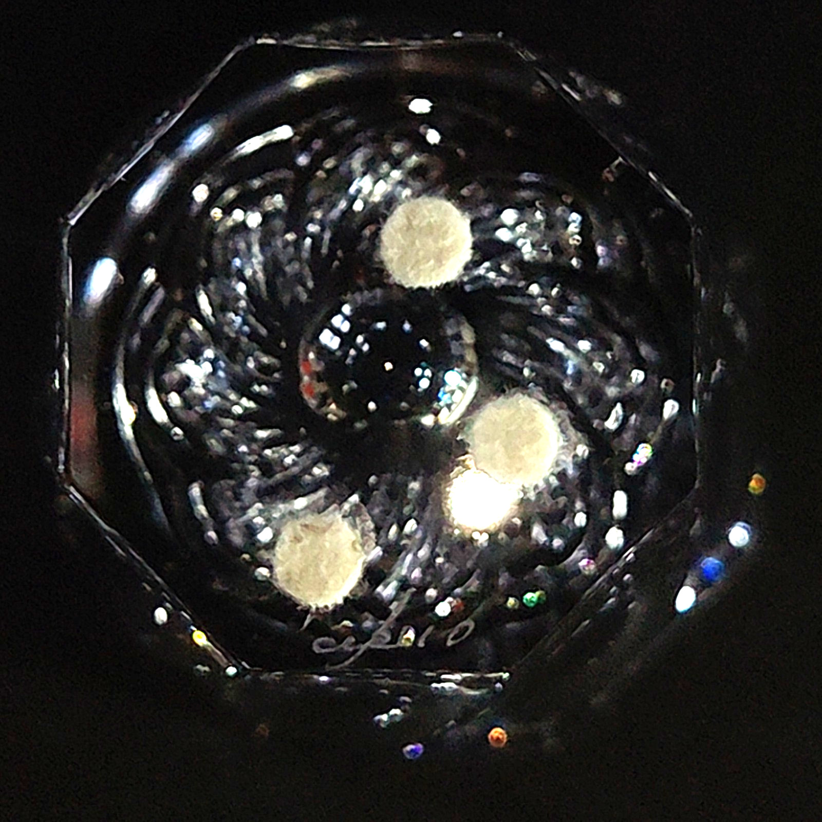 ORREFORS RESIDENCE VASE, Cut Lead Crystal, 6 1/8″, #4570, Silver Tag, SWEDEN