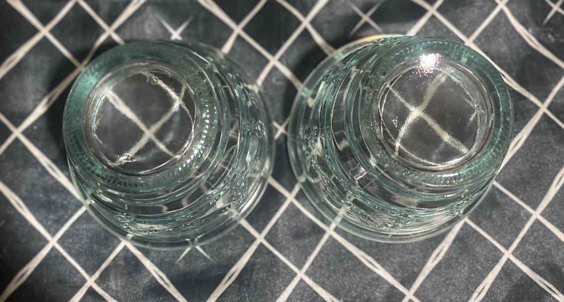 Replacement Vetreria Etrusca Set 2 Rocks Juice Glasses With Green #2 8 oz