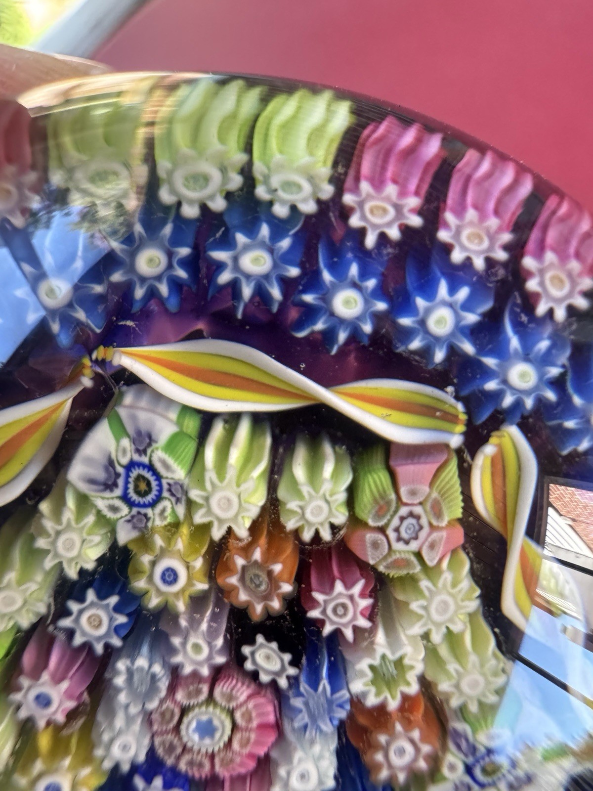 PERTHSHIRE Millefiori paperweight 1980 Marked And With Original Sticker.