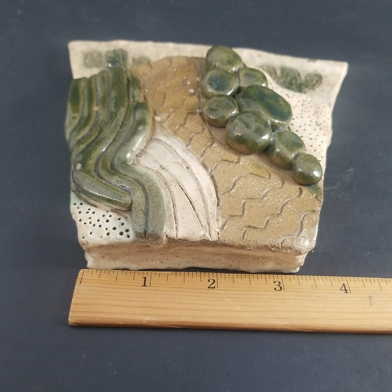 Saguaro Cactus Design 6″ Vase Wall Pocket Southwestern Handmade Clay Sculpture