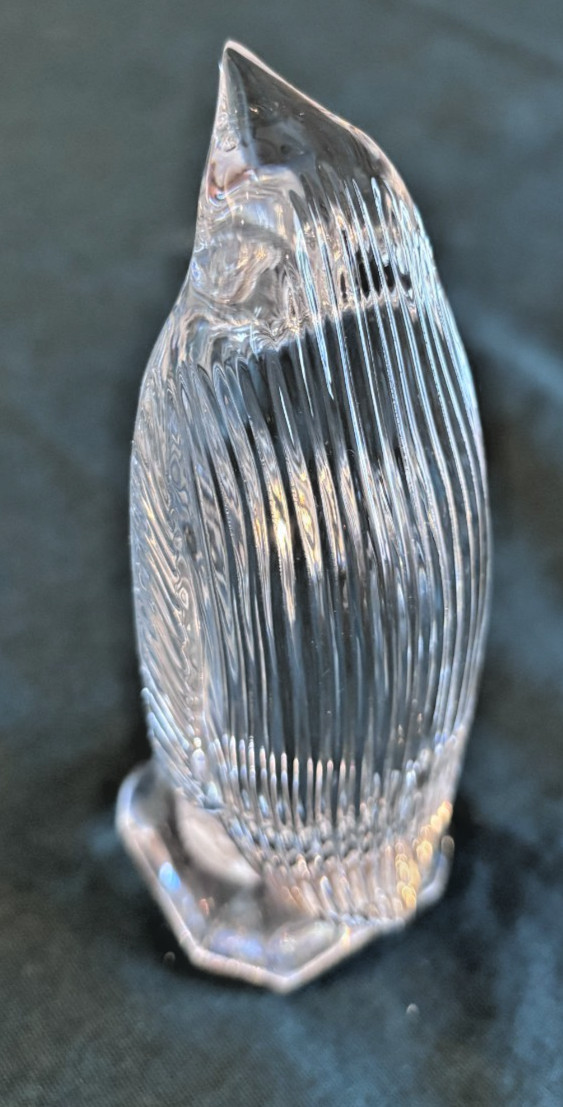 Adorable WATERFORD Cut Crystal Penguin 4 5/8″ Figurine Ireland EUC