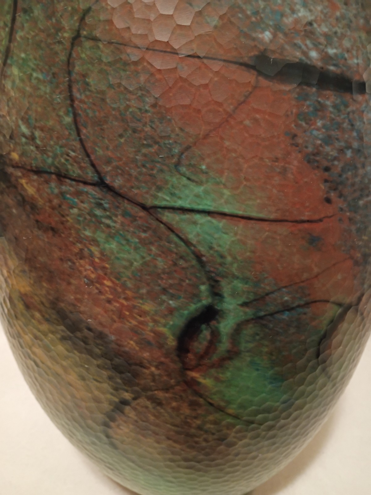 Huge Rare 21.25″ Signed Ioan Nemtoi 2002 Art Glass Floor Vase