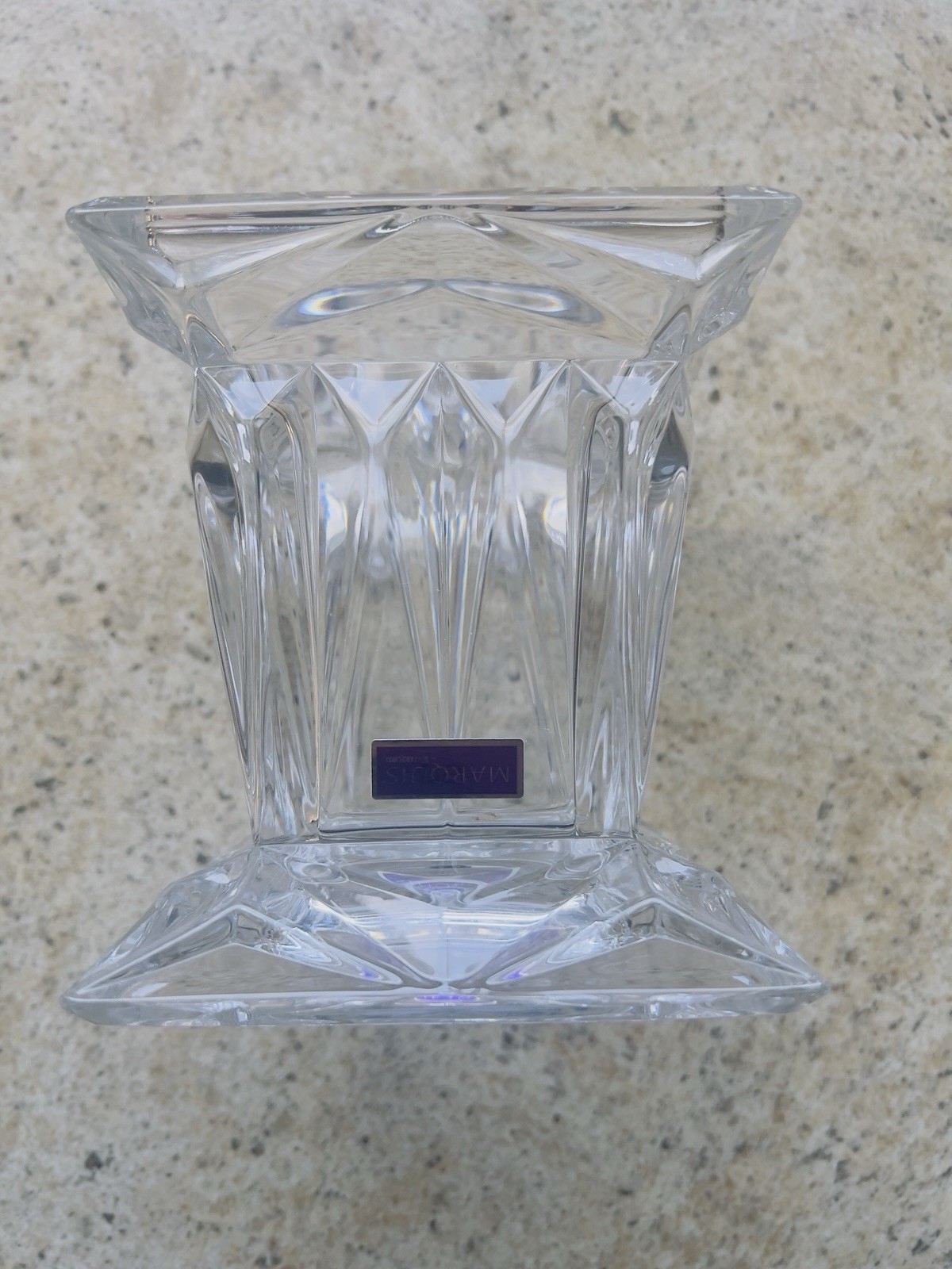 Marquis by Waterford Crystal Quad Prism Cholder/vase Bourgeois