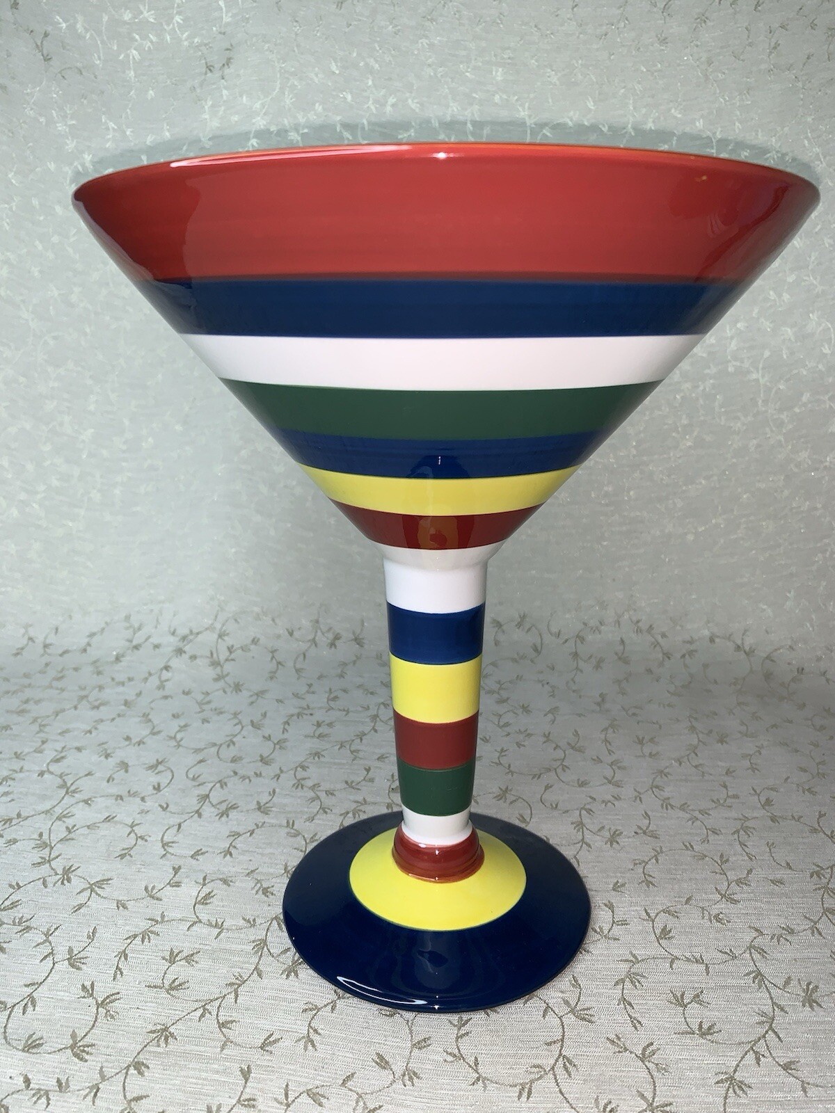Style-Eyes by Baum Bros OVERSIZED Martini Glass Stripes Collection 10”