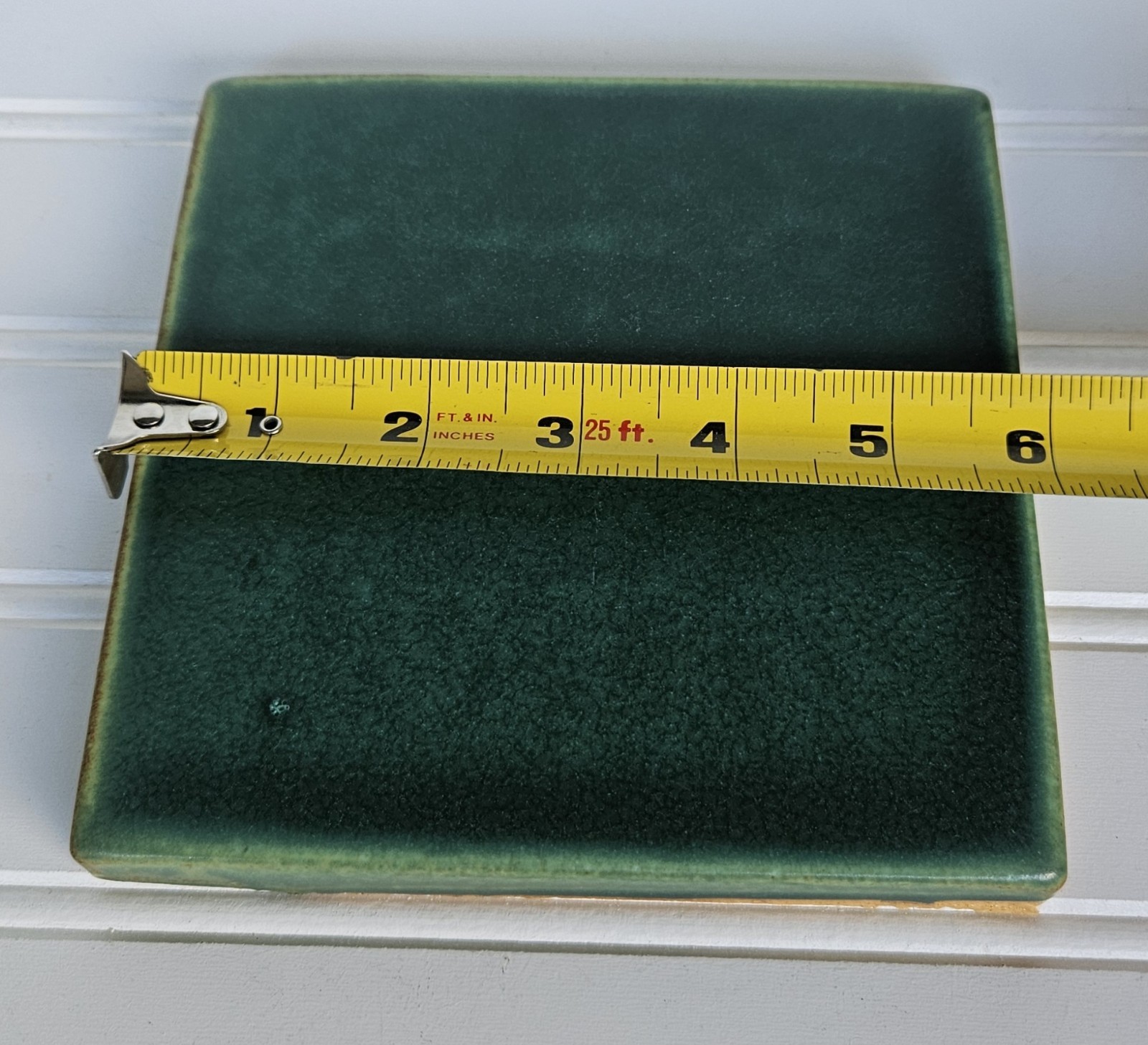 Vintage Motawi Tileworks Tile Laurel Green Ann Arbor Michigan 6×6 F99