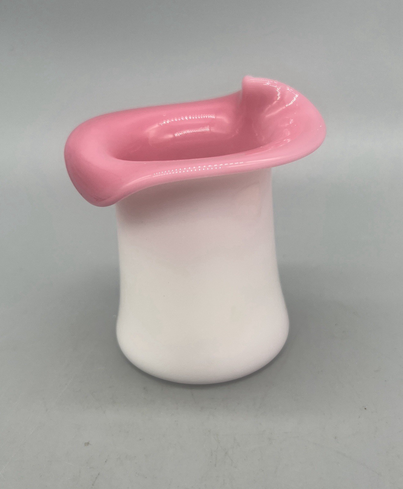 Miniature Pink Cased JIP Vase 3” Fenton