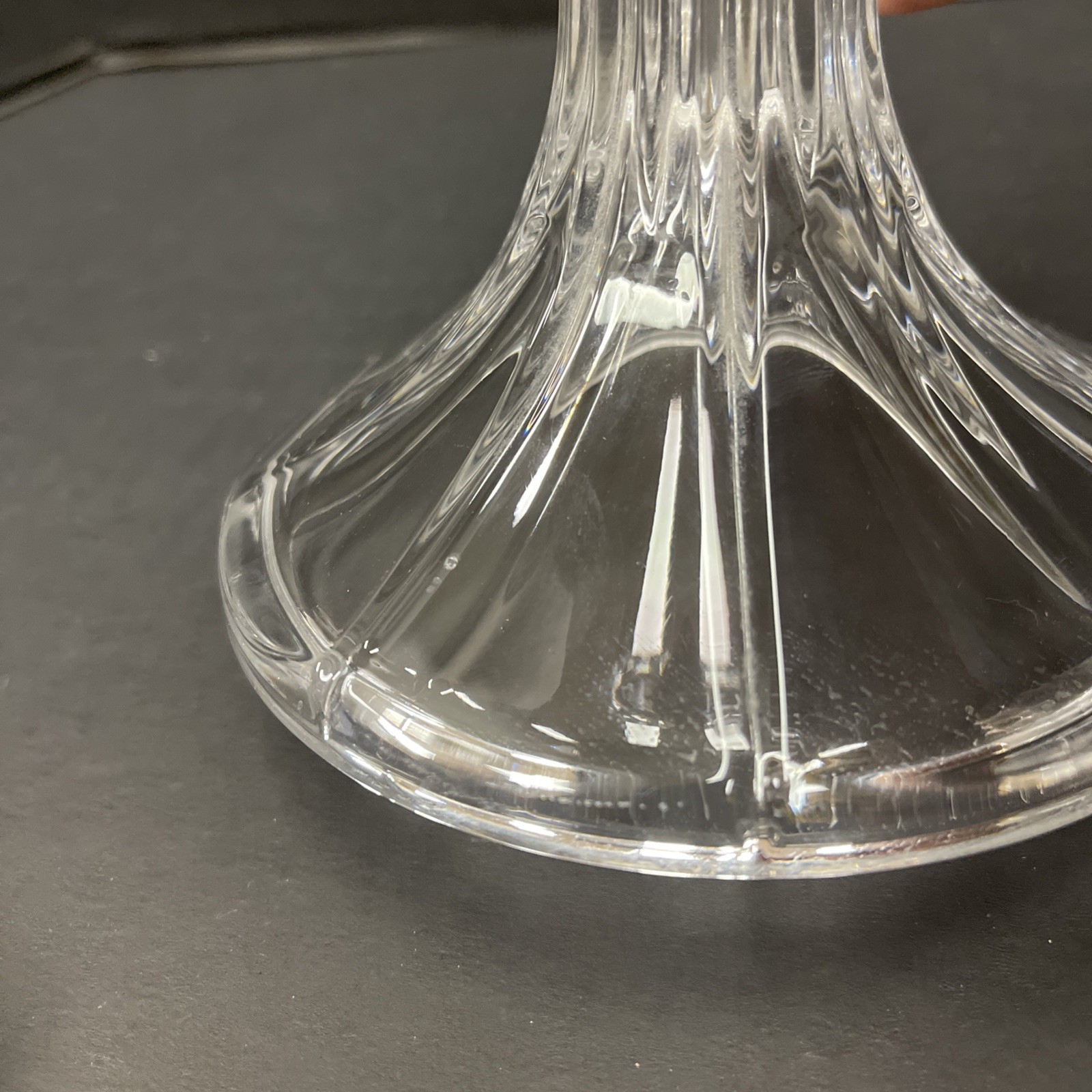 Royal Limited Crystal 12 1/2″ Rose Pedestal Candle Votive Fairy Lamp