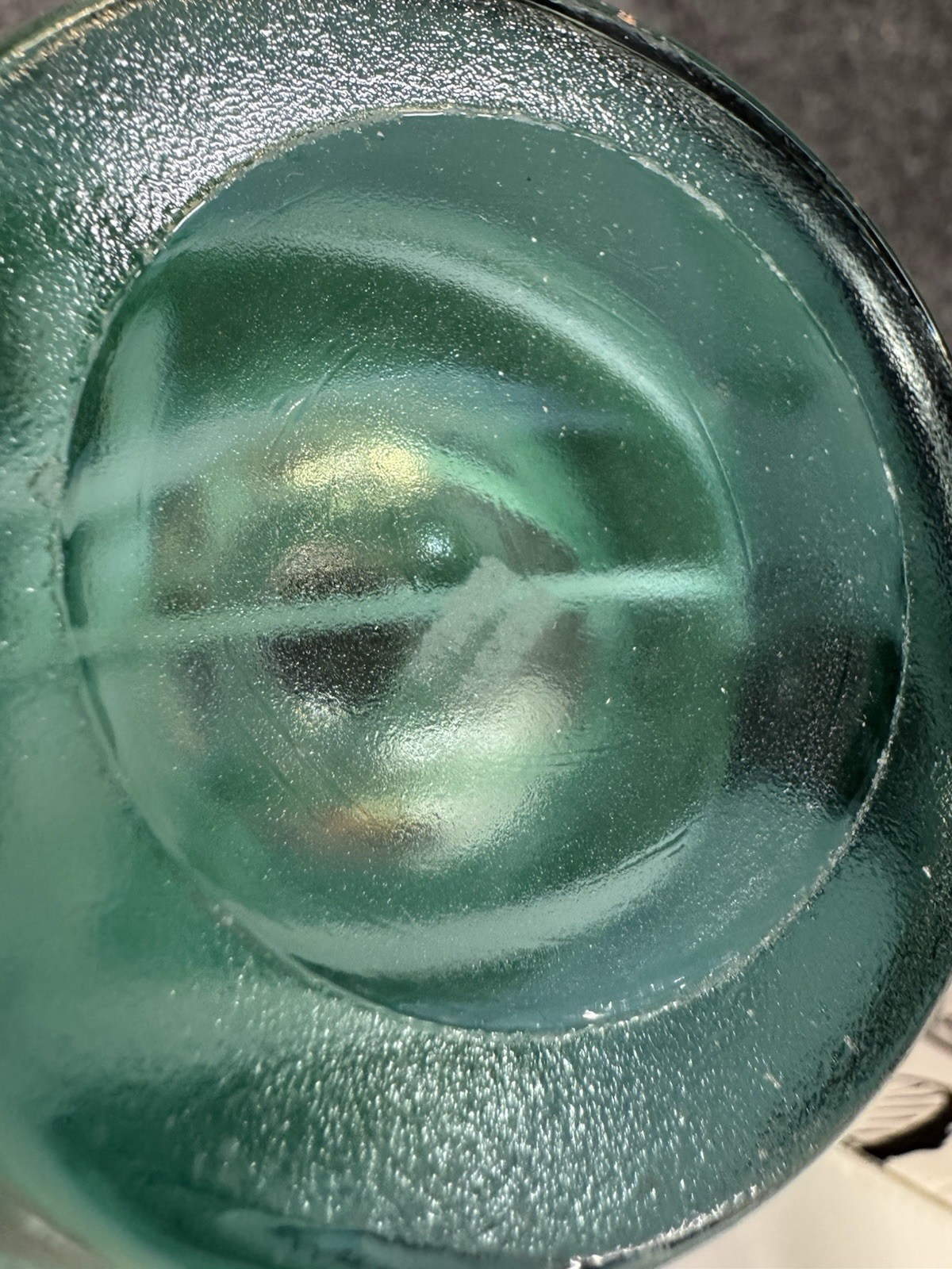 KOSTA BODA Atoll Art Glass Vase Heavy Green Teal Swirl Anna Ehrner Sweden w/ Box