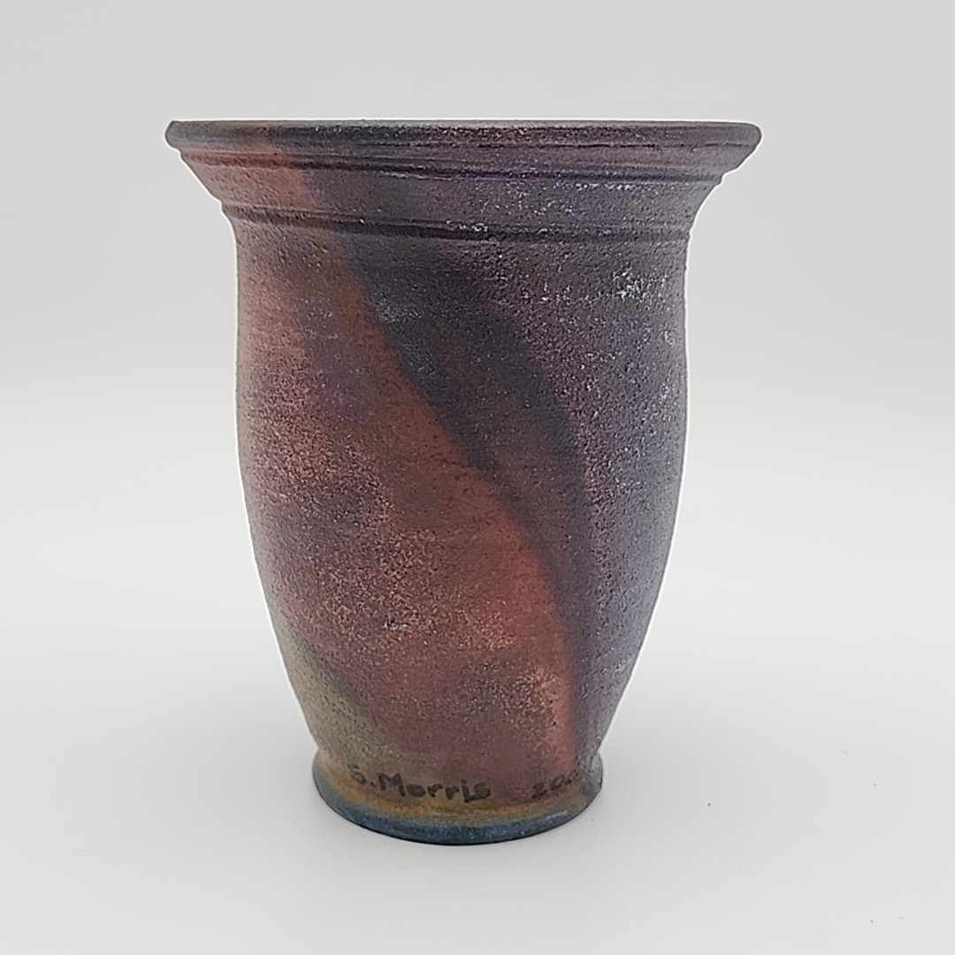 Studio Pottery Raku Vase Artist Signed