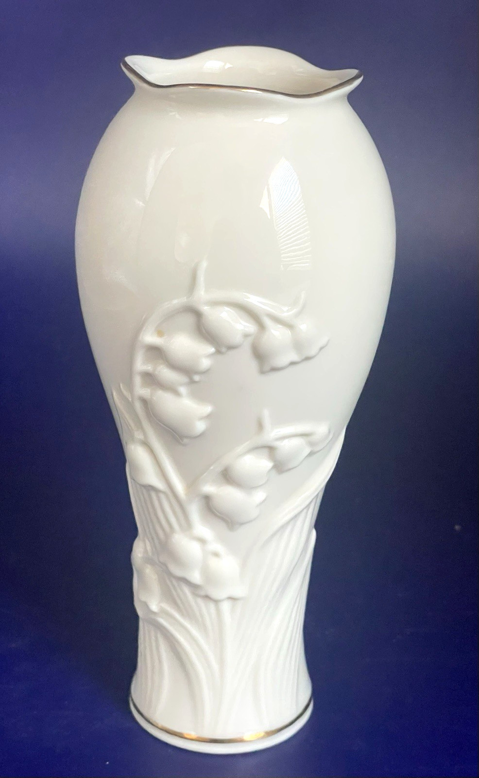 Vintage Lenox Lily of the Valley Porcelain Bud Vase 5 1/2”