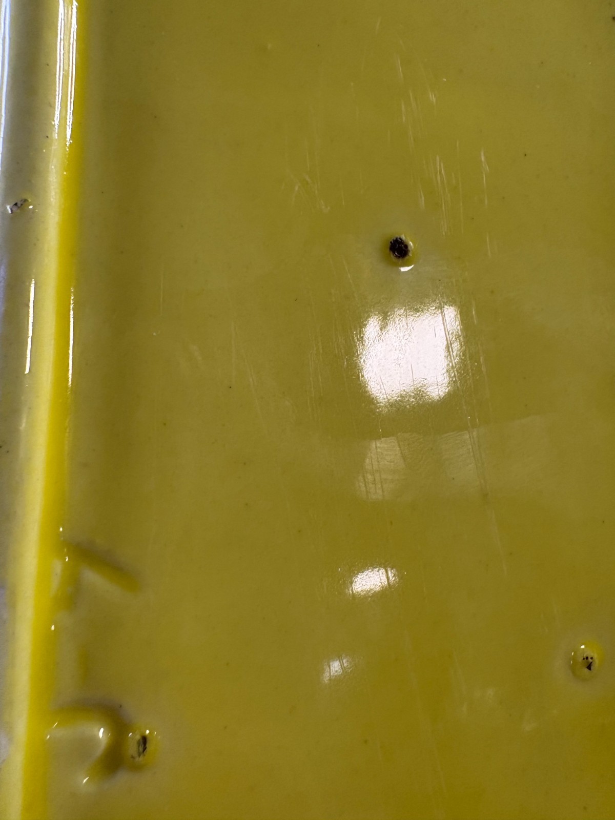 Yellow Planter Cookson Pottery White Drip Trim – J7 Mold Glaze Dish Planter