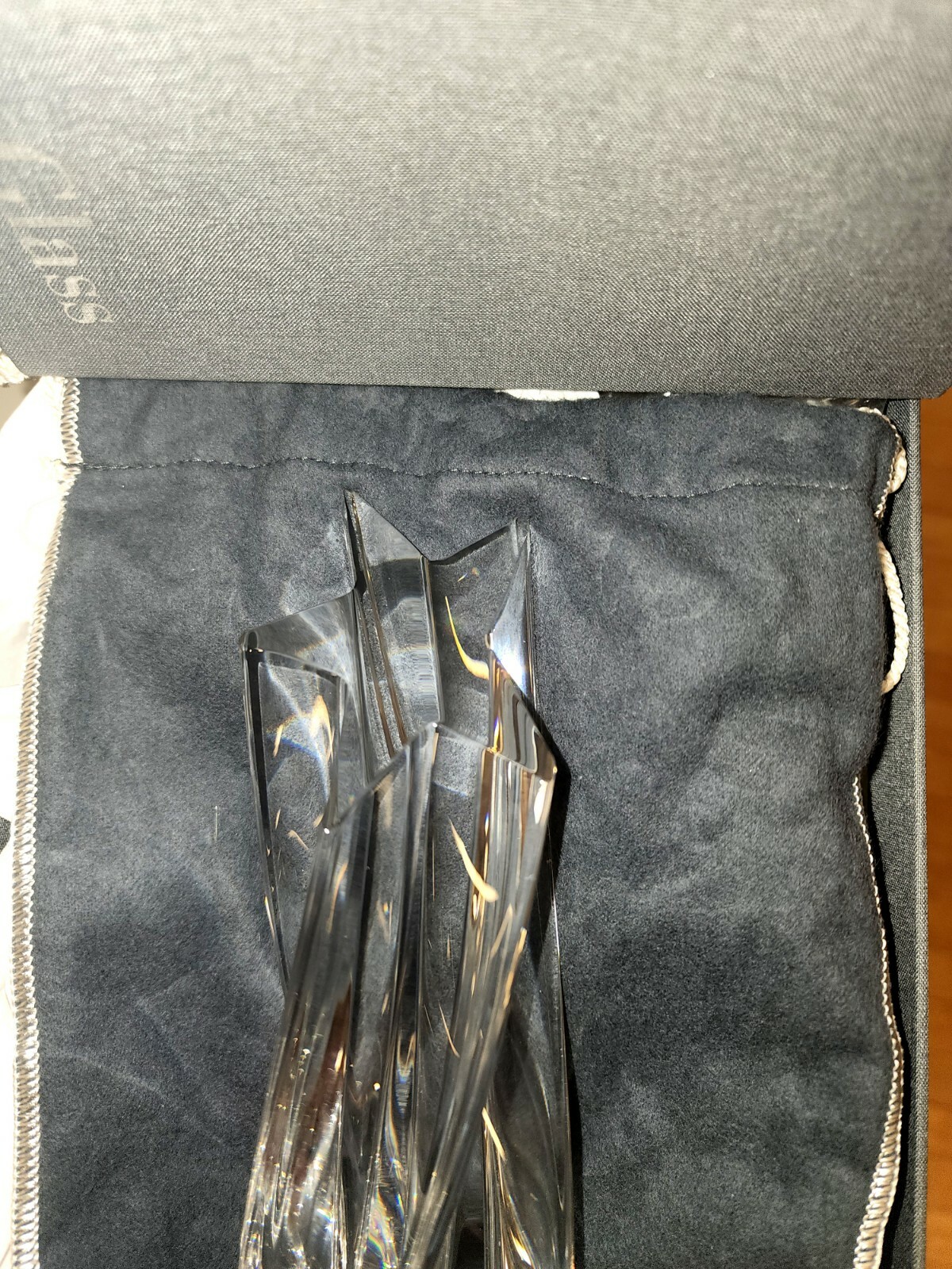 STUEBEN ART GLASS “SHINING STAR” SCULPTURE IN ORIGINAL BOX