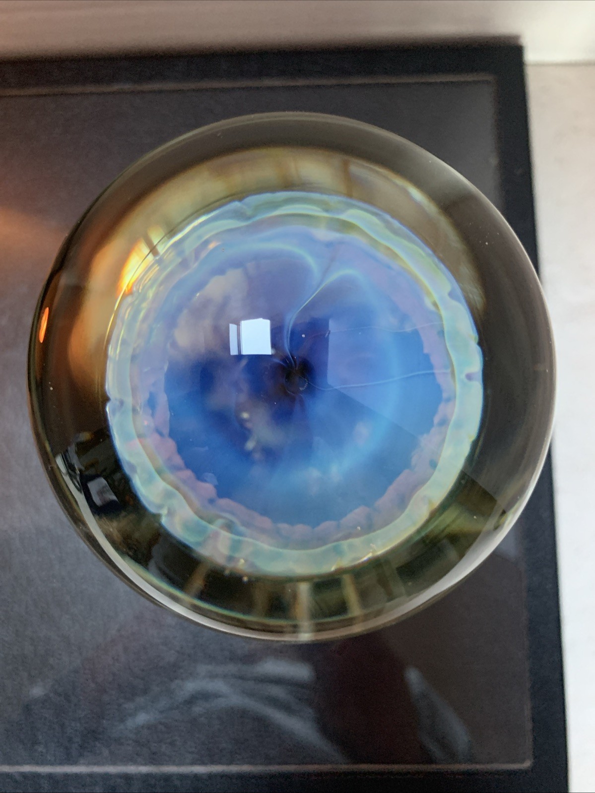 SUPERB RICHARD SATAVA JELLYFISH ART GLASS PAPERWEIGHT 7 5/8” Signed/numbered