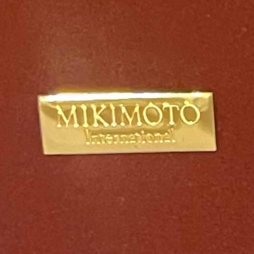 MIKIMOTO Crystal Lacquer Jewelry Case Red Bordeaux Small Jewelry Box