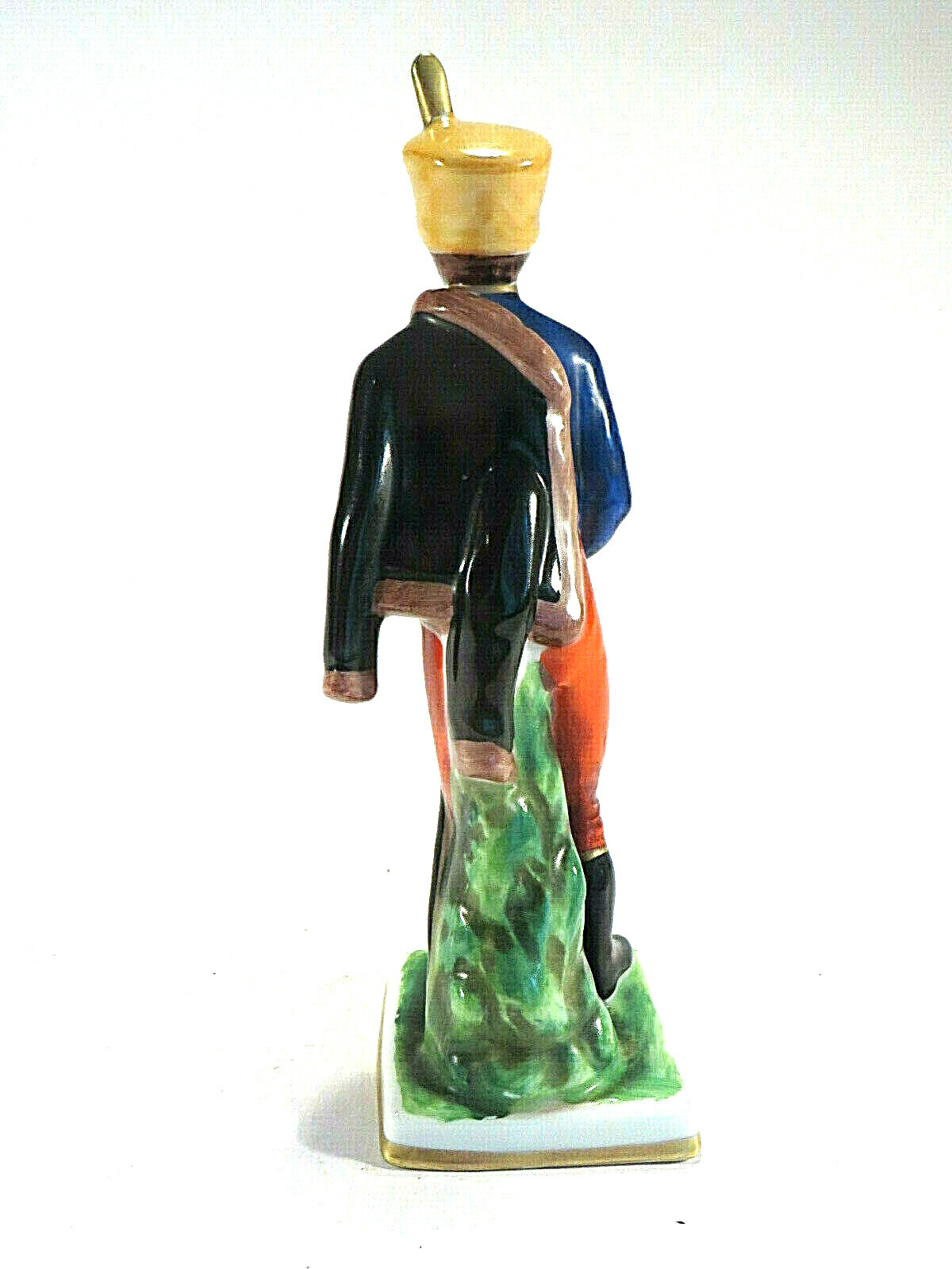 Soldier German w/Sword Art Figure Blue N w/ Crown Vintage Continental 8″H