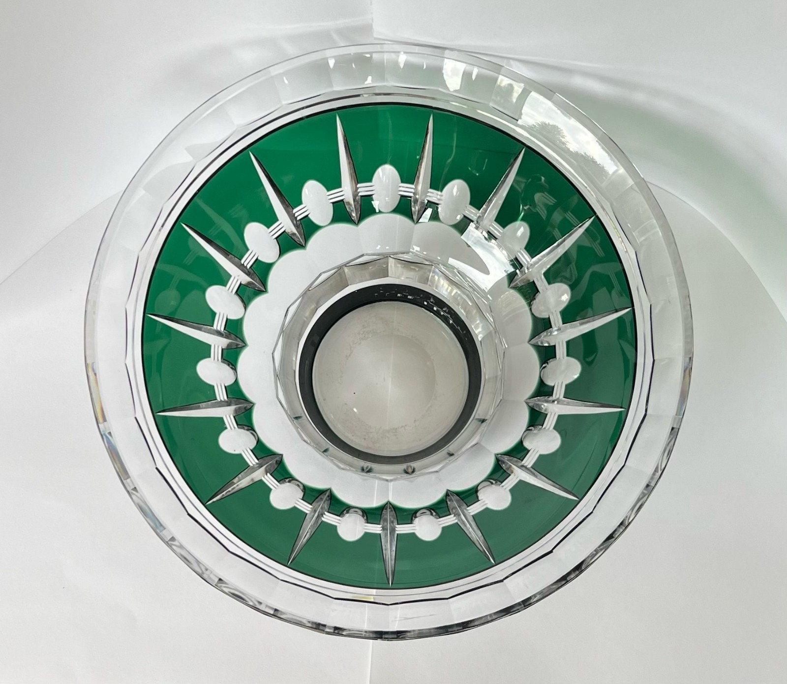 Val Saint Lambert – Vase – Crystal – Cut to Clear- Art Deco
