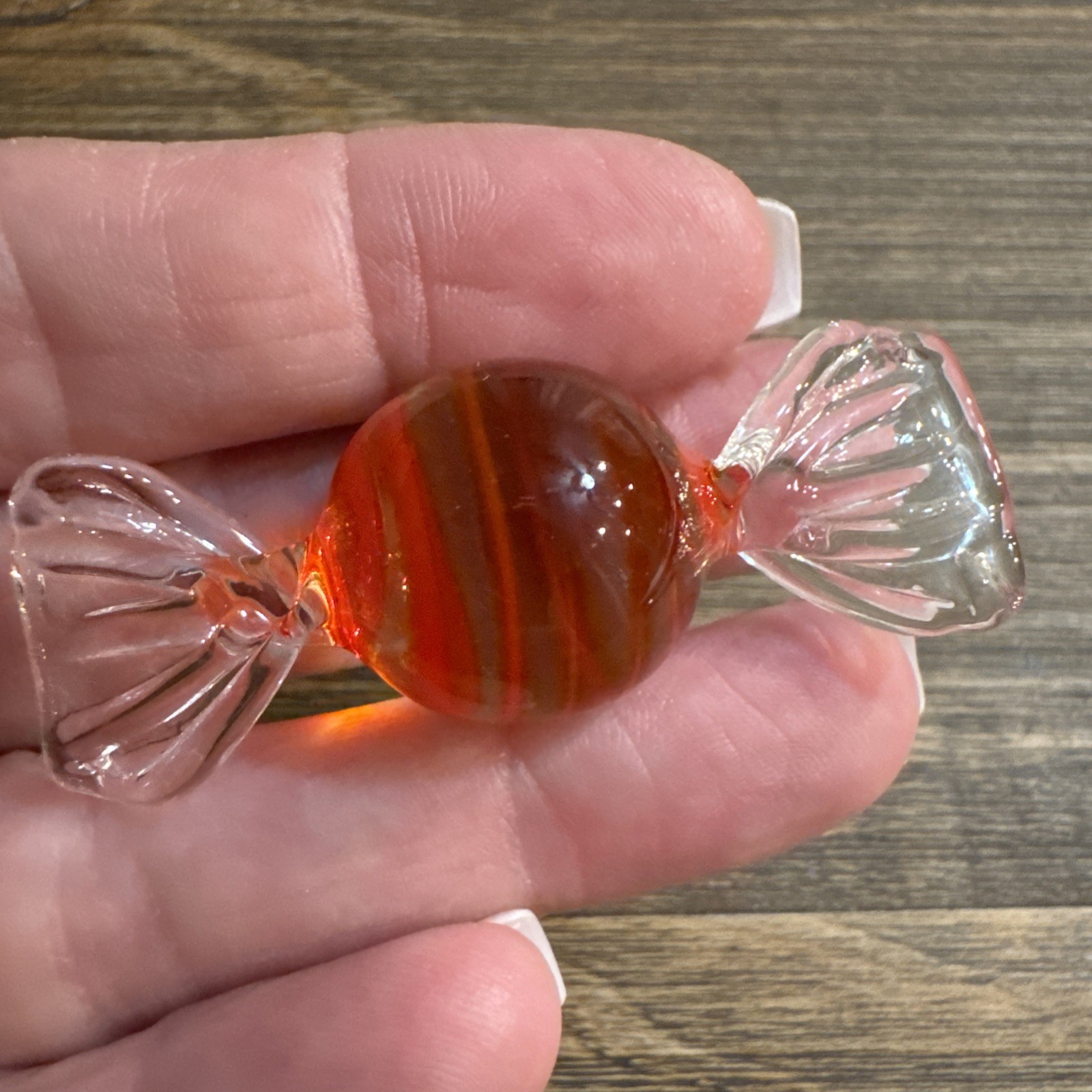 Art Glass Hand Blown Colorful Twist Decorative Candies LotOf 12 Smooth Quality