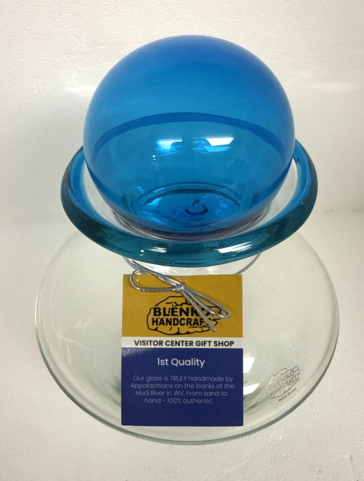 Blenko Glass Good Morning America Vase with Float Ball – Variation