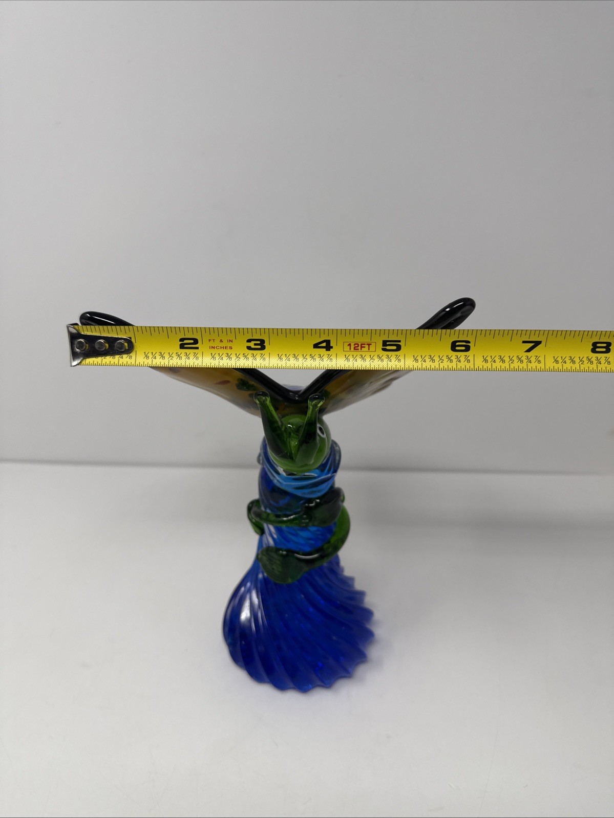 Dale Tiffany Art Glass Butterfly Figurine 8.5”