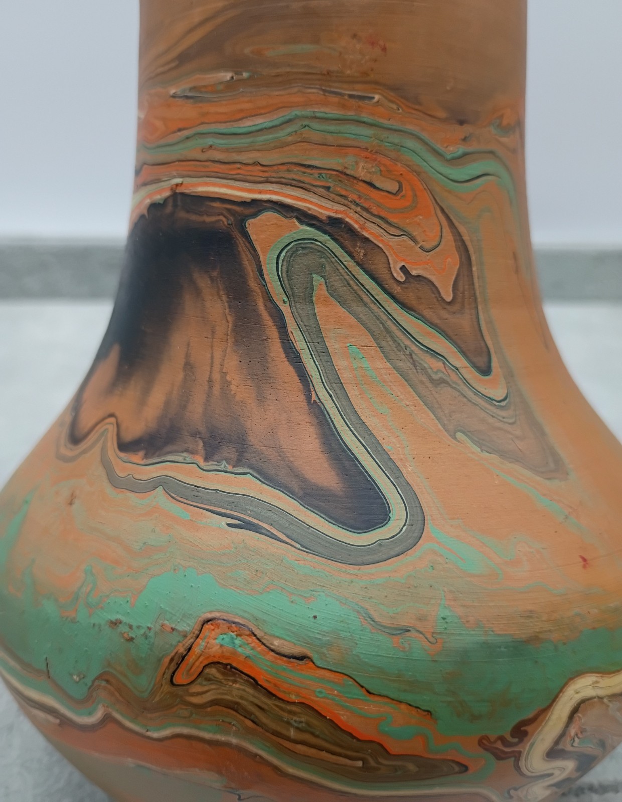 VTG Nemadji Badlands Pottery #123 Vase Contains Badlands Clay 1930’s-1940’s RARE