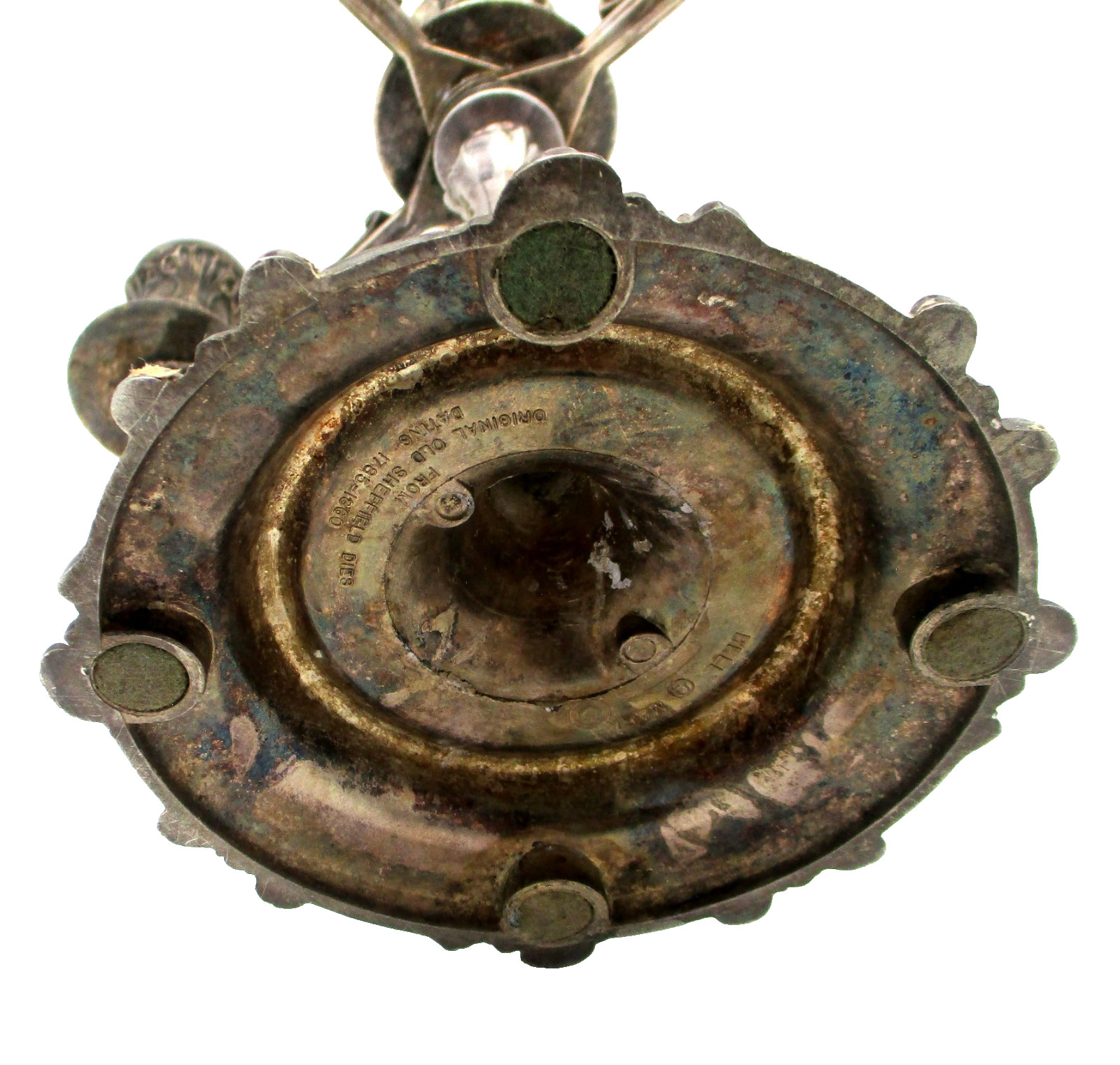 Bell Mark Old Sheffield Dies 1785‑1860 Silverplate 5‑Arm Candelabra England
