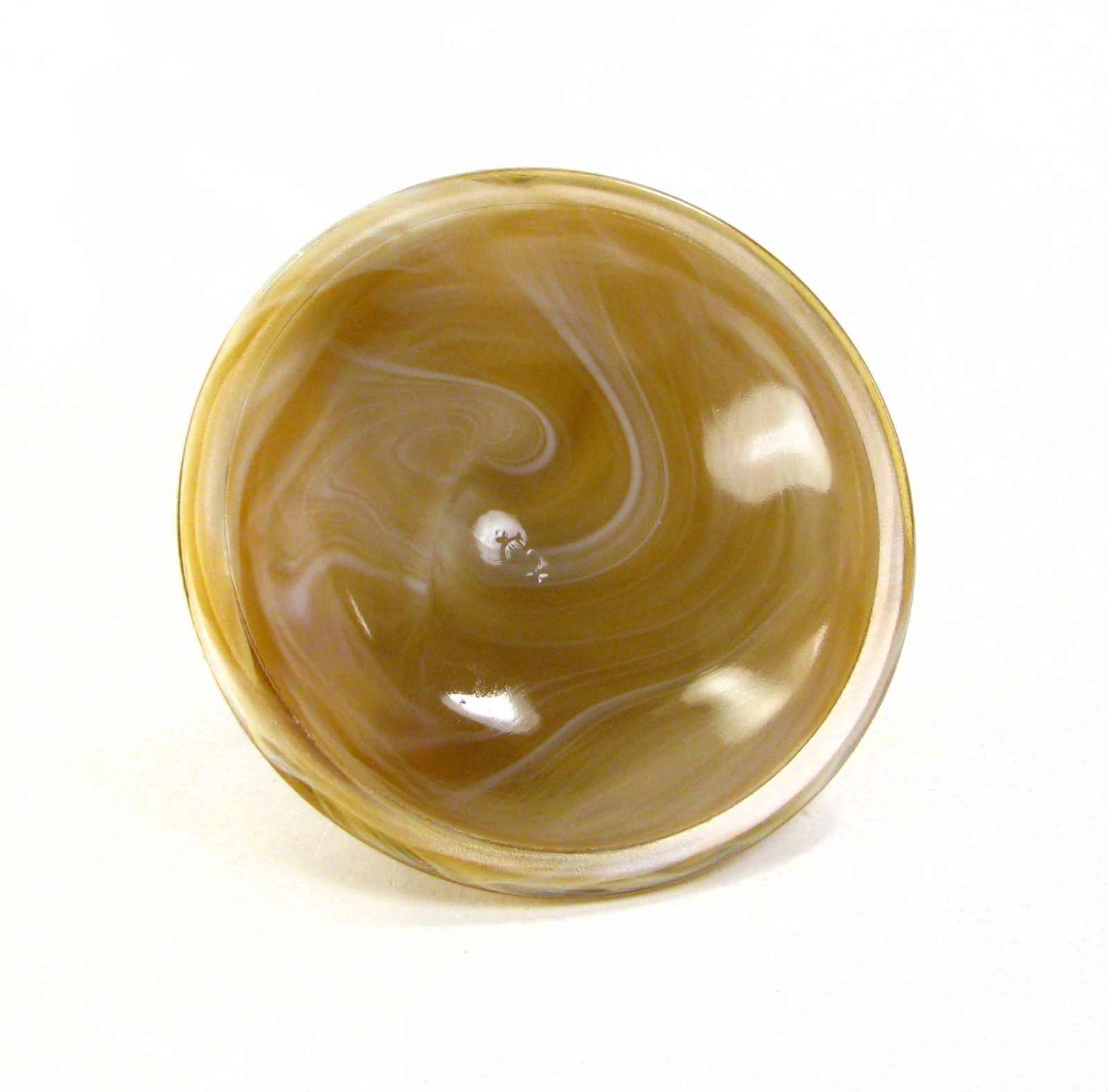 Imperial Glass Caramel Slag Chevron Covered Dish – Made 1974-76