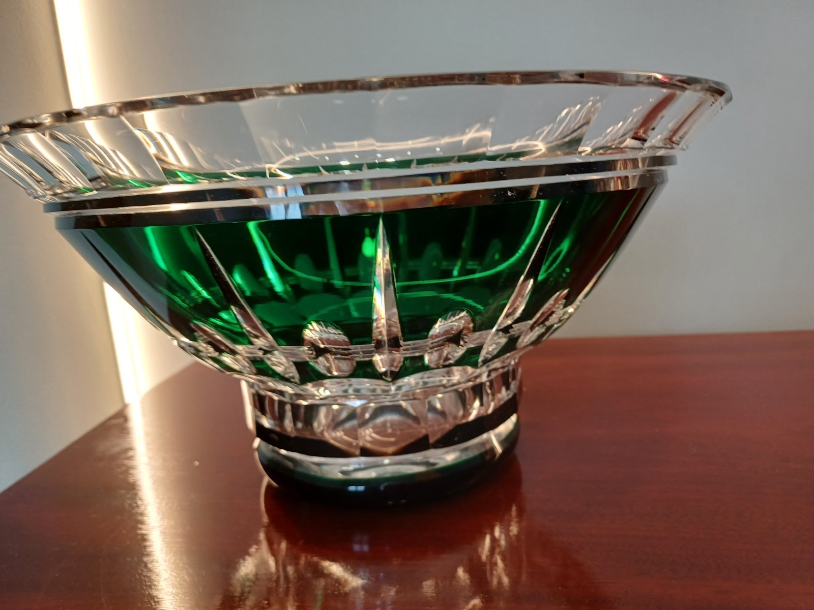 Val Saint Lambert – Vase – Crystal – Cut to Clear- Art Deco