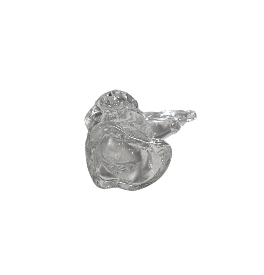 Mikasa Frosty’s Choir Snowman Playing the Mandolin Full Lead Crystal Figurine
