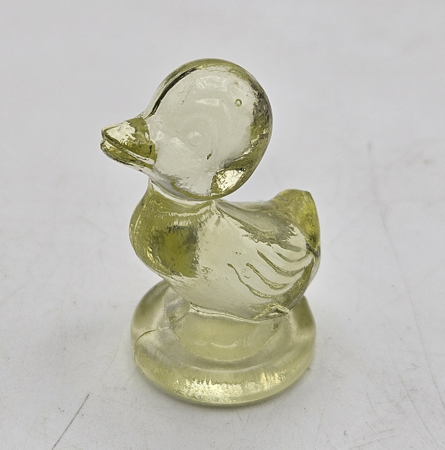 Boyds Glass ~ Debbie Duck Duckling ~ Cornsilk or Light Yellow ~ 1 1/2 inches