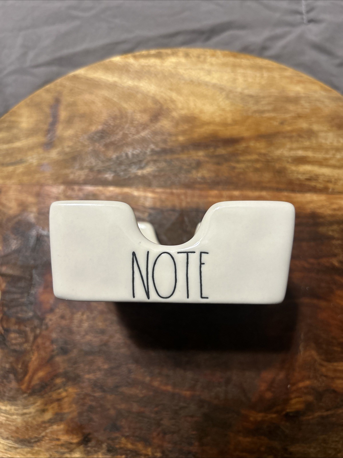 Rae Dunn Artisan Collection By Magenta, “Note” White Post-It Note Holder