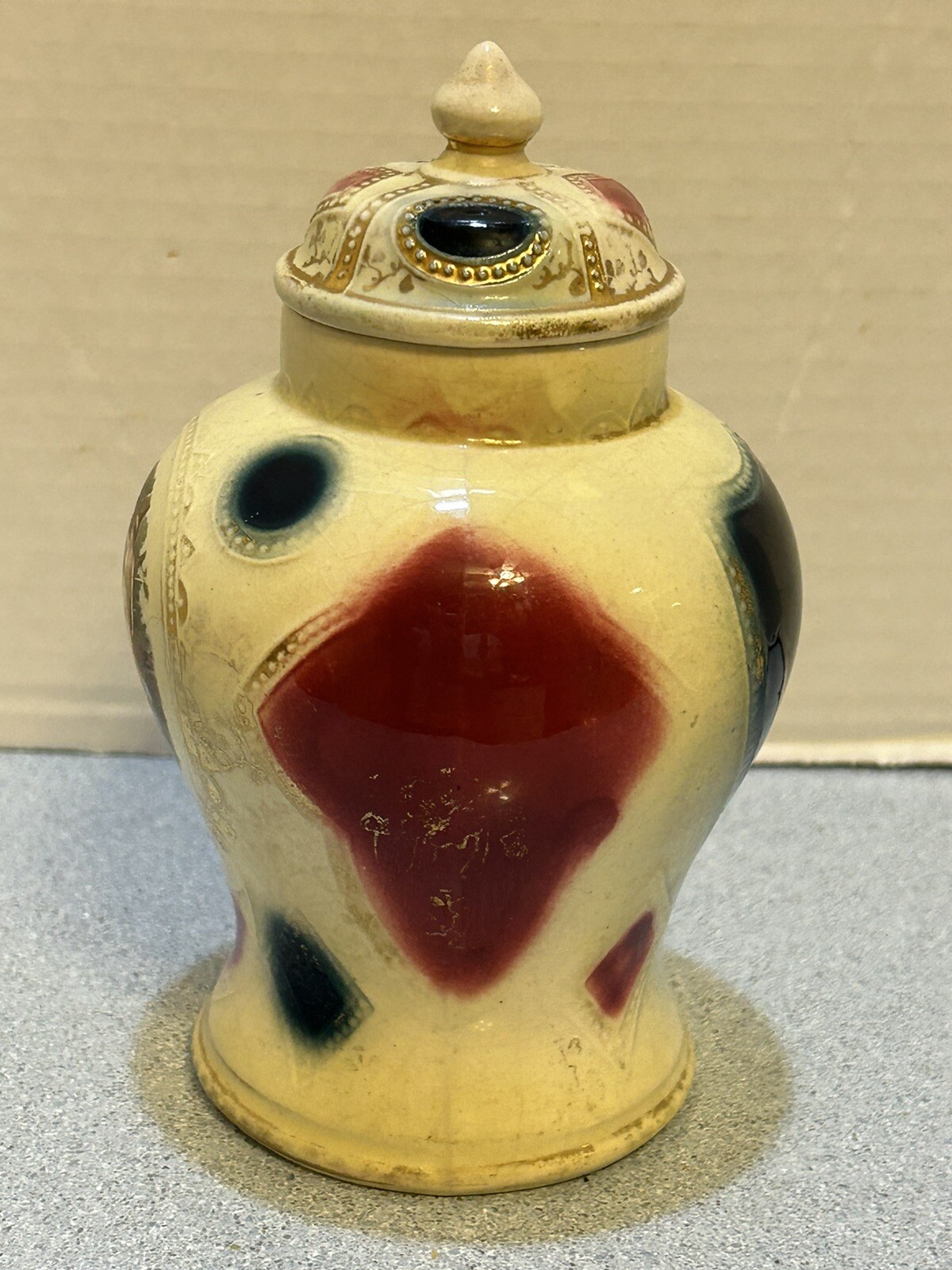 Ginger Jar/Vase/Urn Stamped Royal Vienna Patent 22983 On Bottom-Ladies Talking