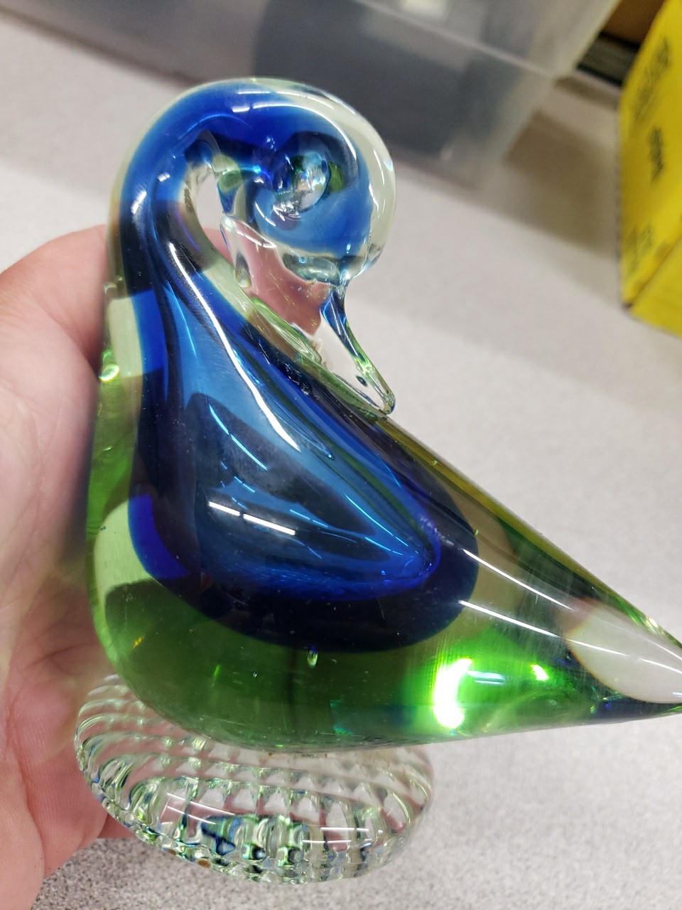 Vintage Murano? Glass Duck Figurine Approx. 4.5″ Tall