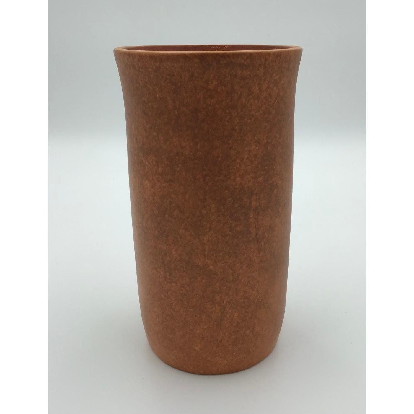 Vintage Terracotta Mayan Aztec Style Etched Pottery Vase Indigenous Art 9.5″