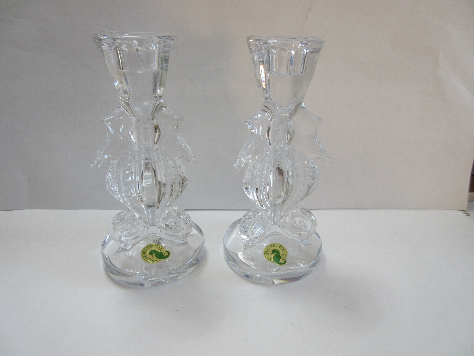 Waterford Crystal Seahorse Shape Candlesticks Set of 2 – 6″ – Pair – # 40007291