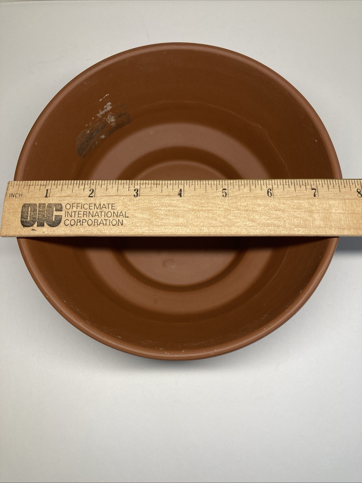 Vtg Handarbeit 7” Redware Clay Art Pottery Planter Bowl Flowerpot